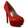 Lucie Chiffon Sequin Peep Toe Pumps